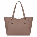 Bagria Women's Leather Tote Handbag - Taupe - Image 2