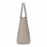 Bagria Women's Pebbled Leather Tote Handbag - Taupe Gray - Image 4
