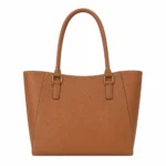 Bagria Women's Pebbled Leather Tote Handbag - Tan - Image 2