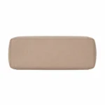 Women's Pebbled Leather Tote Handbag – Beige - Image 4